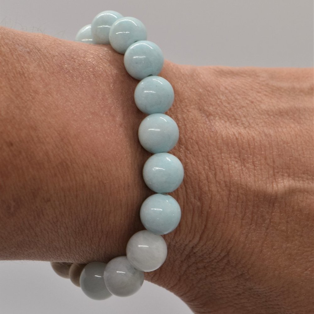 Aquamarine Moonstone bracelet  + free gift